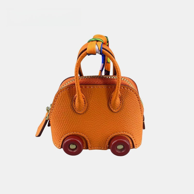 Wheel Shell Bag Leather Bag Charm