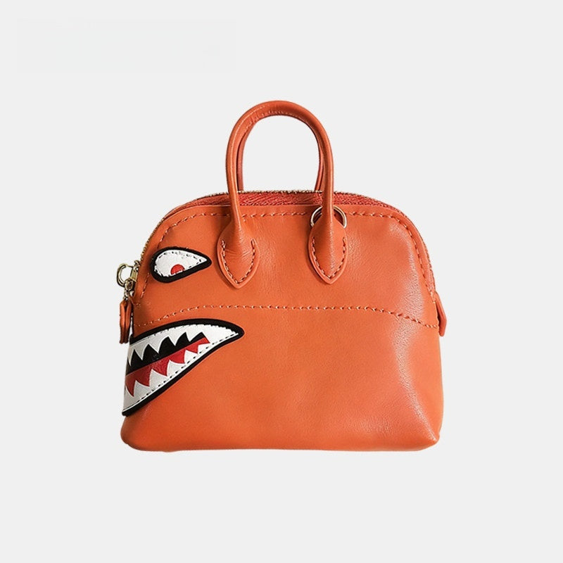 Shark Shell Bag Leather Bag Charm