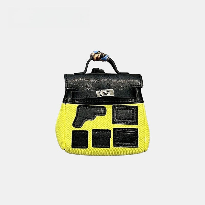 Parody Top Handle Bag Leather Bag Charm