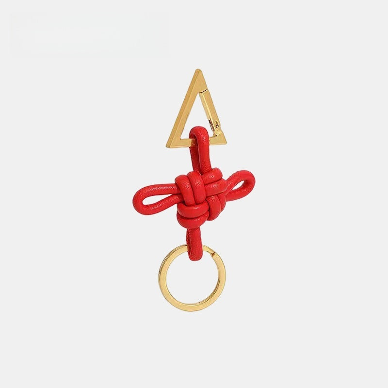 Chinese Knot Leather Bag Charm