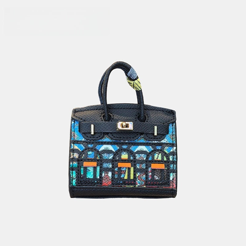 Mini House-shaped Bag Leather Bag Charm