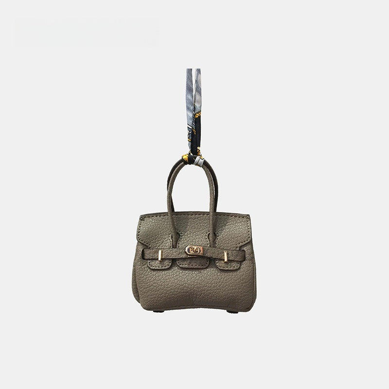 Mini House Bag Leather Bag Charm