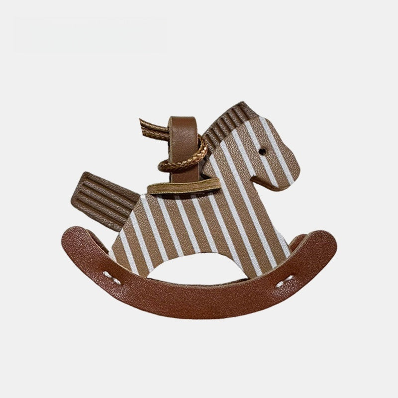 Rocking Horse Leather Bag Charm