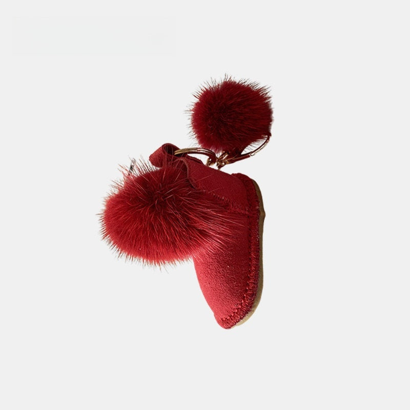 Boots Fluffy Bag Charm