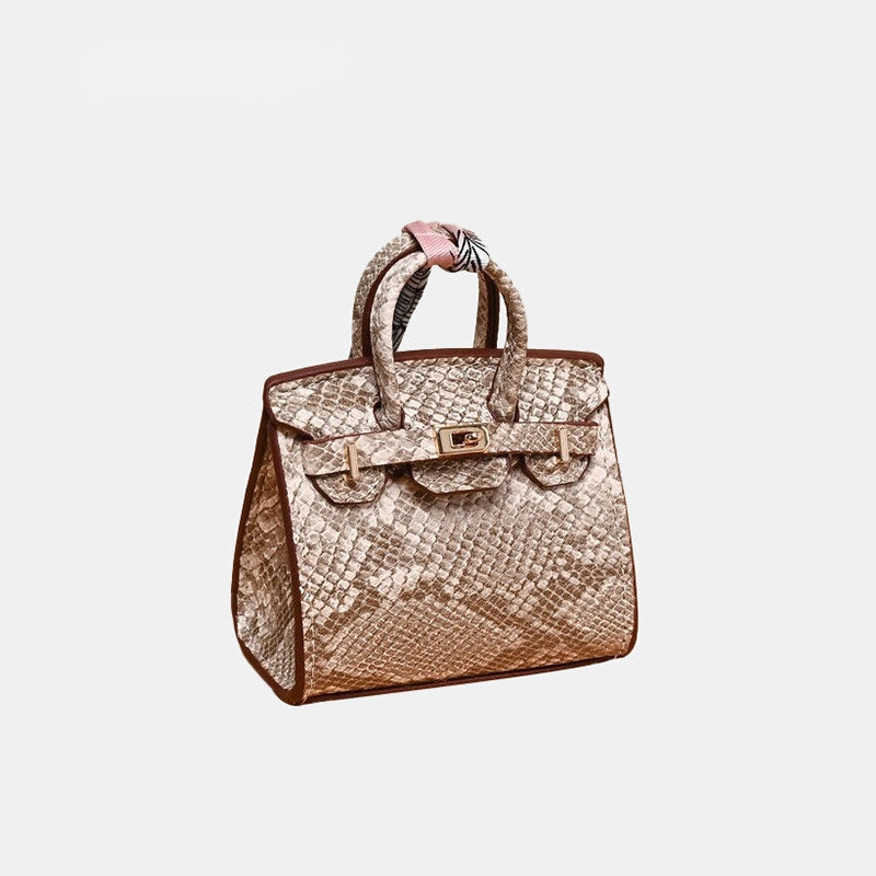 Mini Bag Crocodile Leather Bag Charm