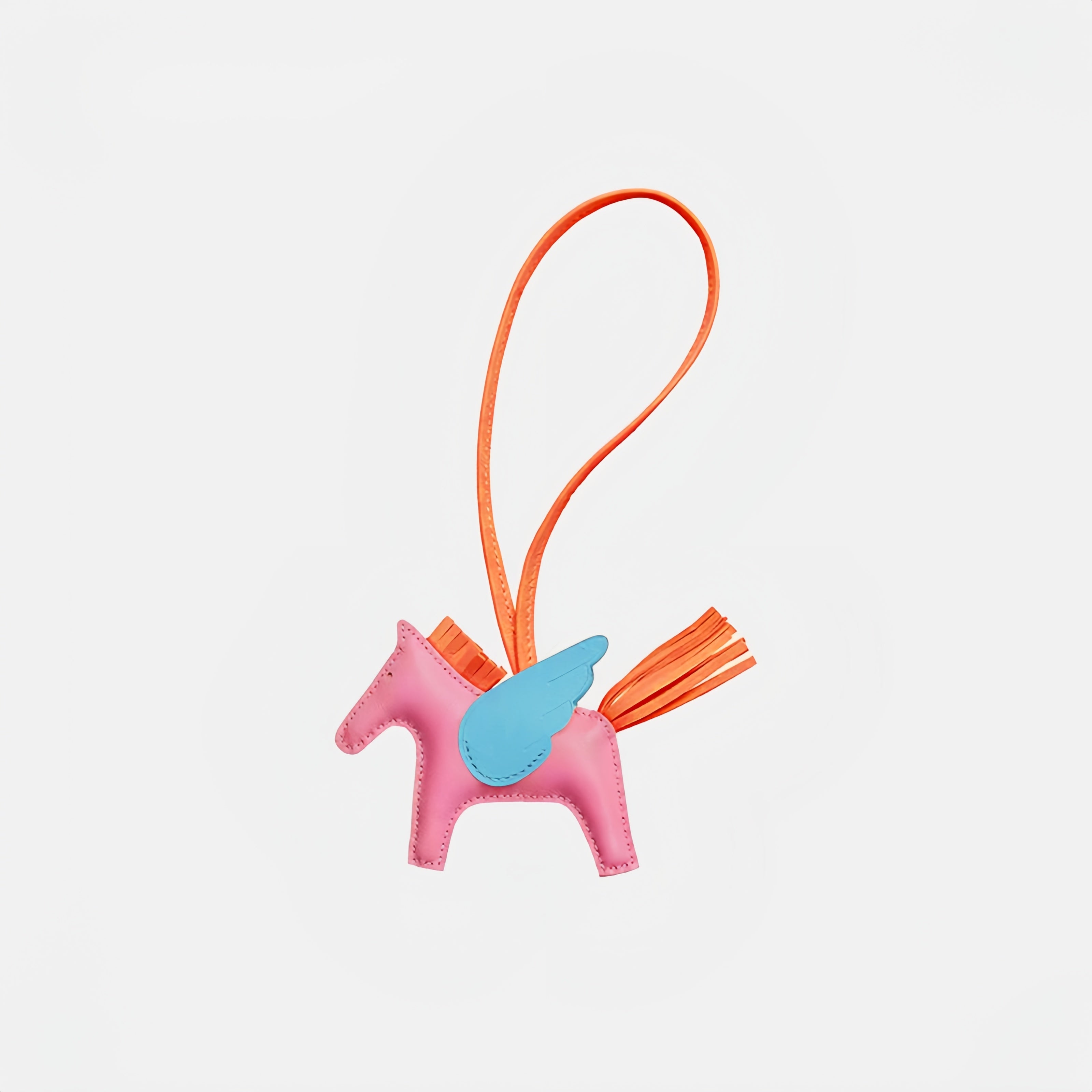 Multicolor Little Flying Horse Leather Bag Charm