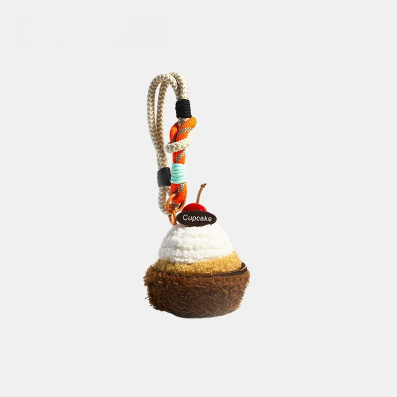 Plush Cake Fluffy Bag Charm