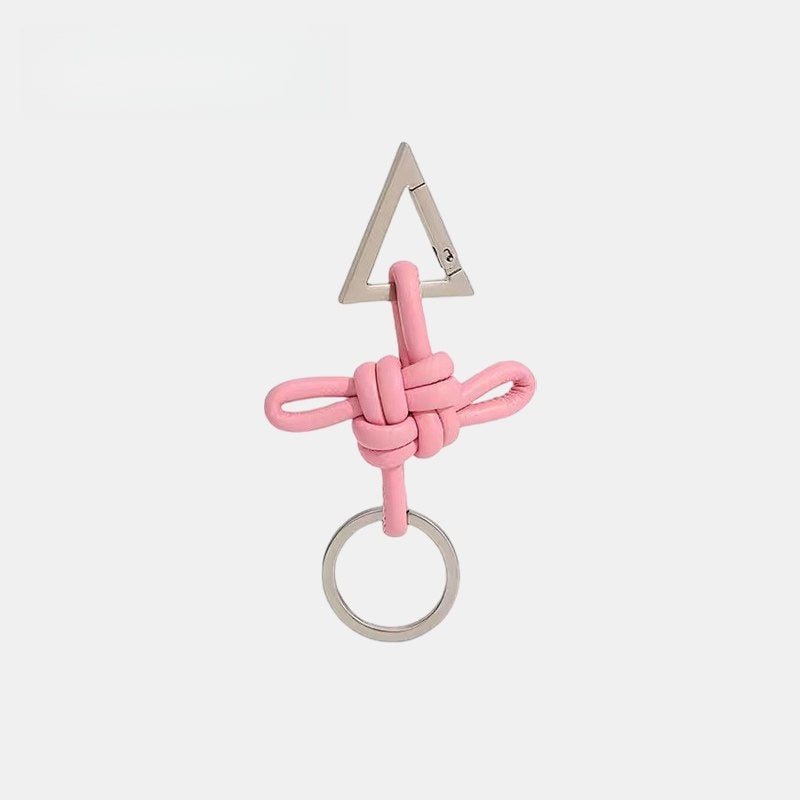 Chinese Knot Leather Bag Charm