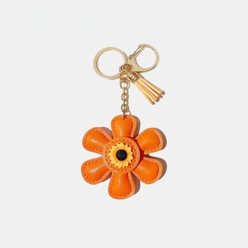 Little Flower Leather Bag Charm