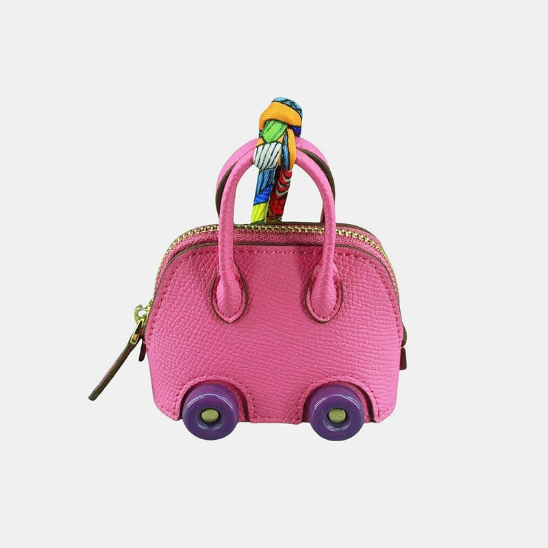 Wheel Shell Bag Leather Bag Charm