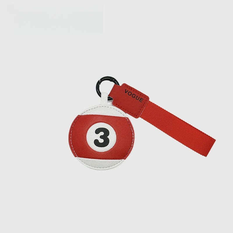 Billiards Leather Bag Charm