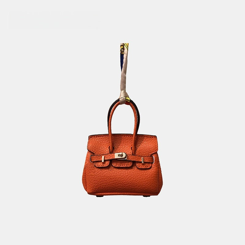Mini House Bag Leather Bag Charm