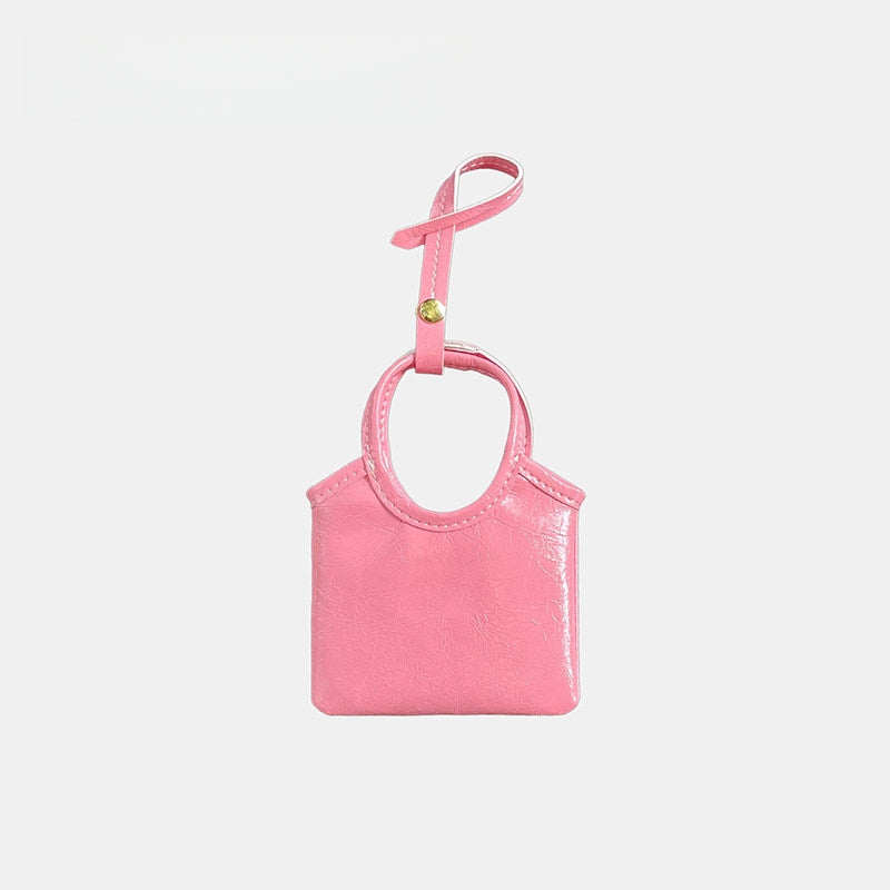 Mini Bucket Bag Leather Bag Charm