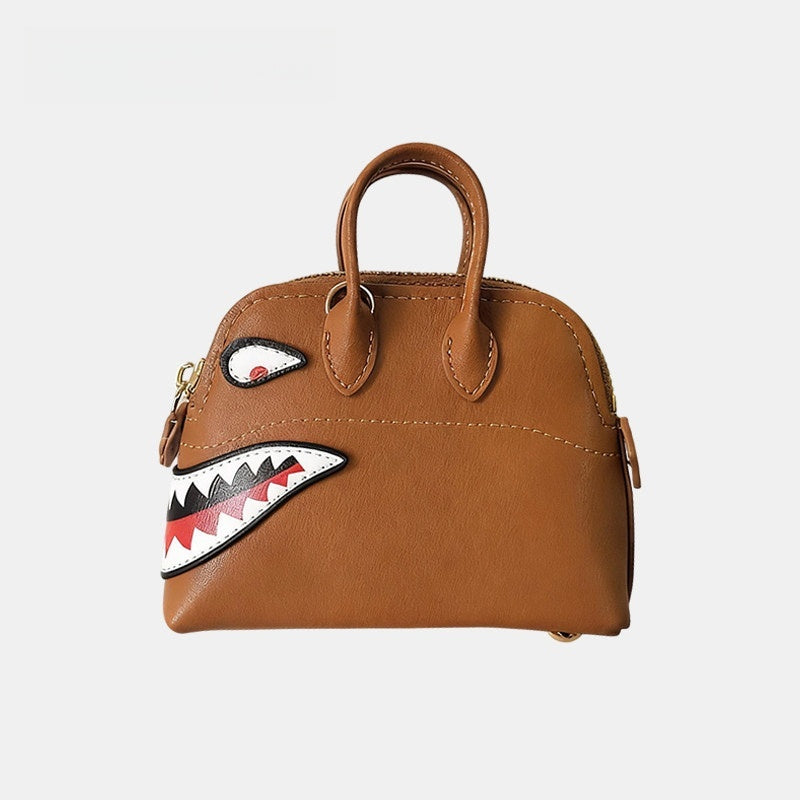 Shark Shell Bag Leather Bag Charm