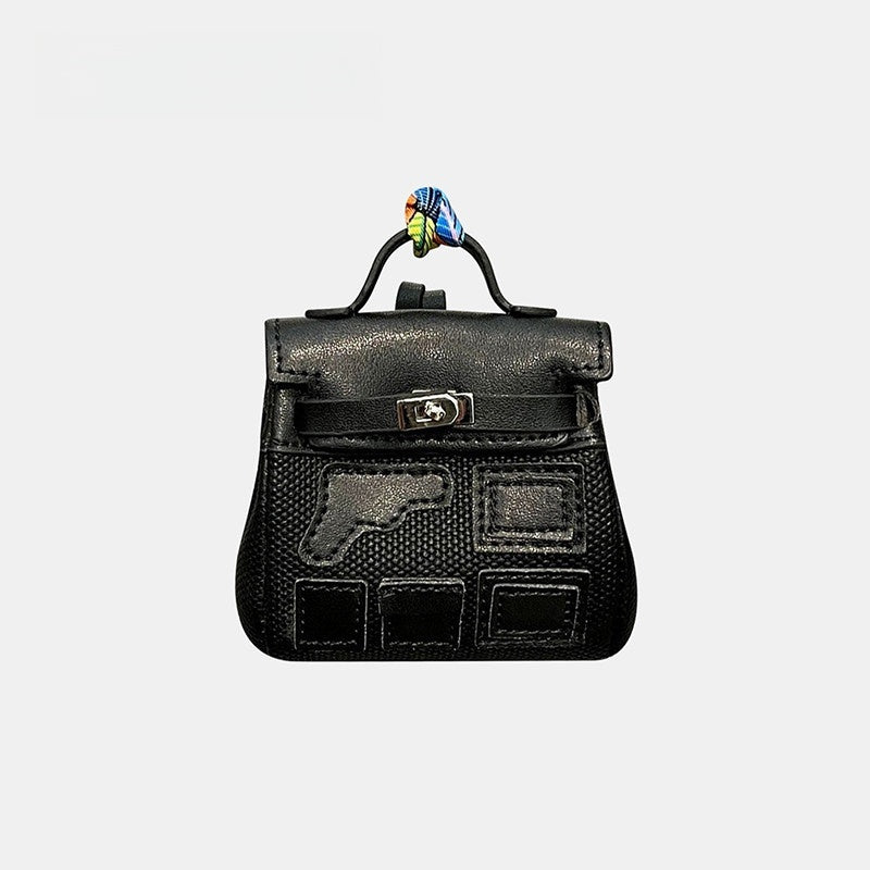 Parody Top Handle Bag Leather Bag Charm