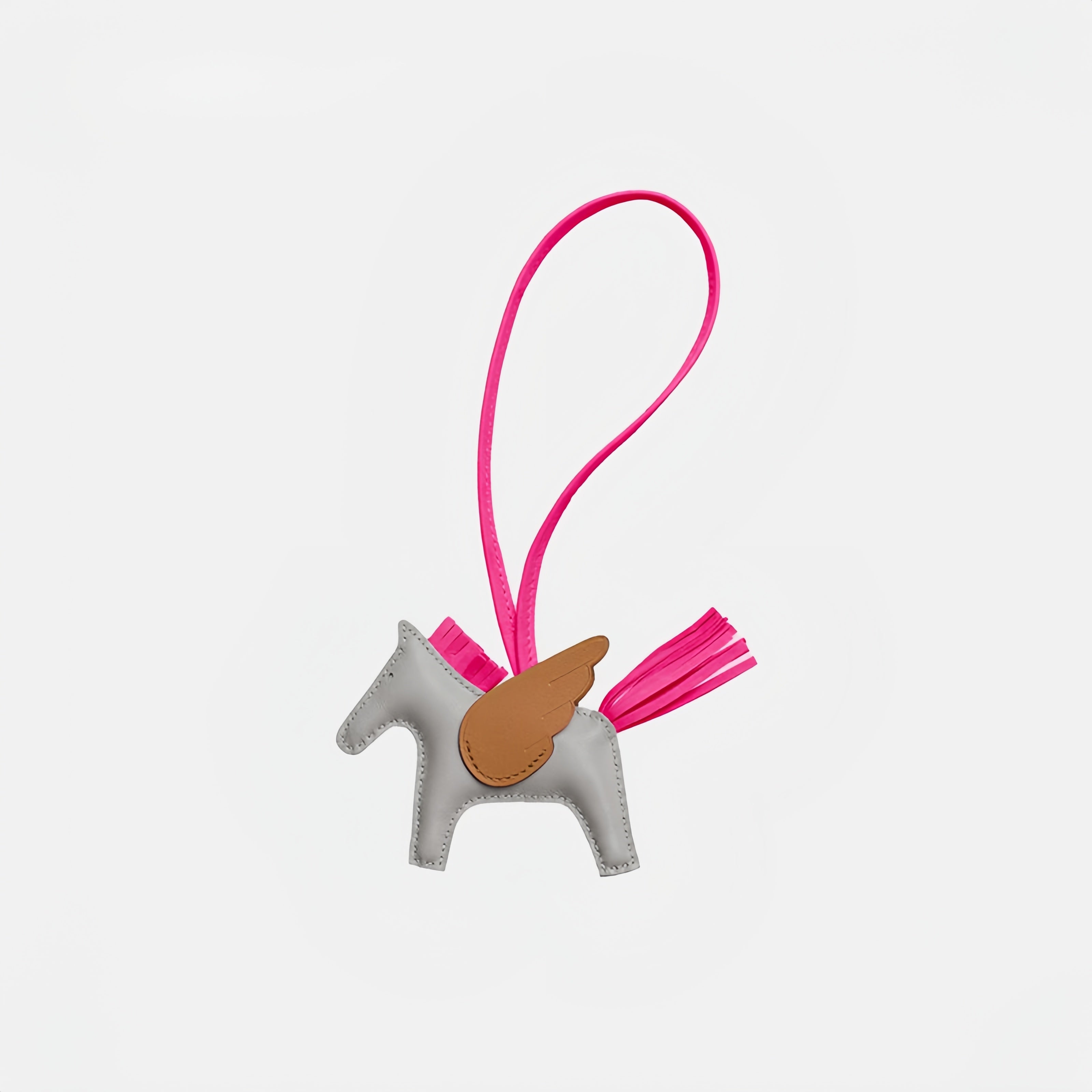 Multicolor Little Flying Horse Leather Bag Charm