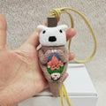 Otter Wool Felt Fluffy Bag Charm