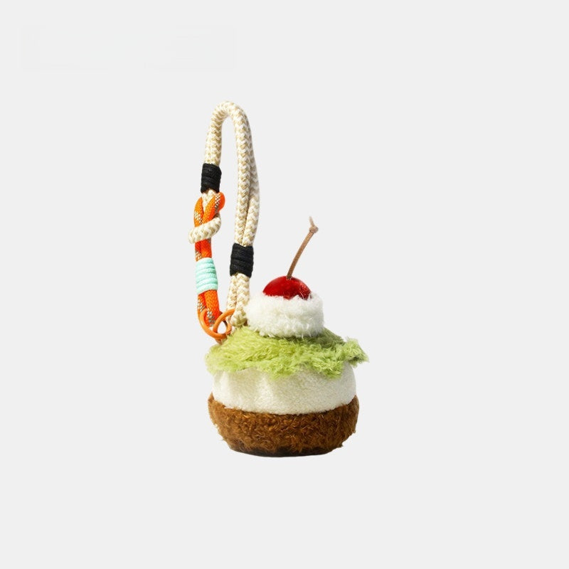 Plush Cake Fluffy Bag Charm