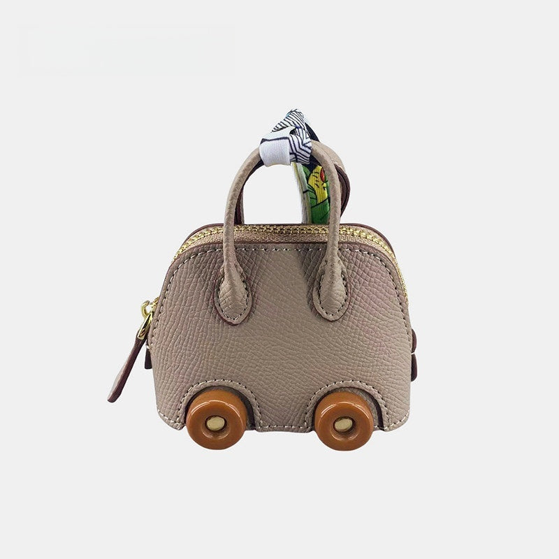 Wheel Shell Bag Leather Bag Charm