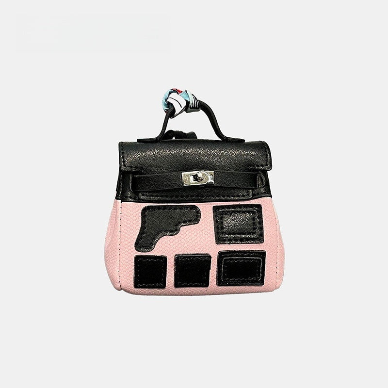 Parody Top Handle Bag Leather Bag Charm