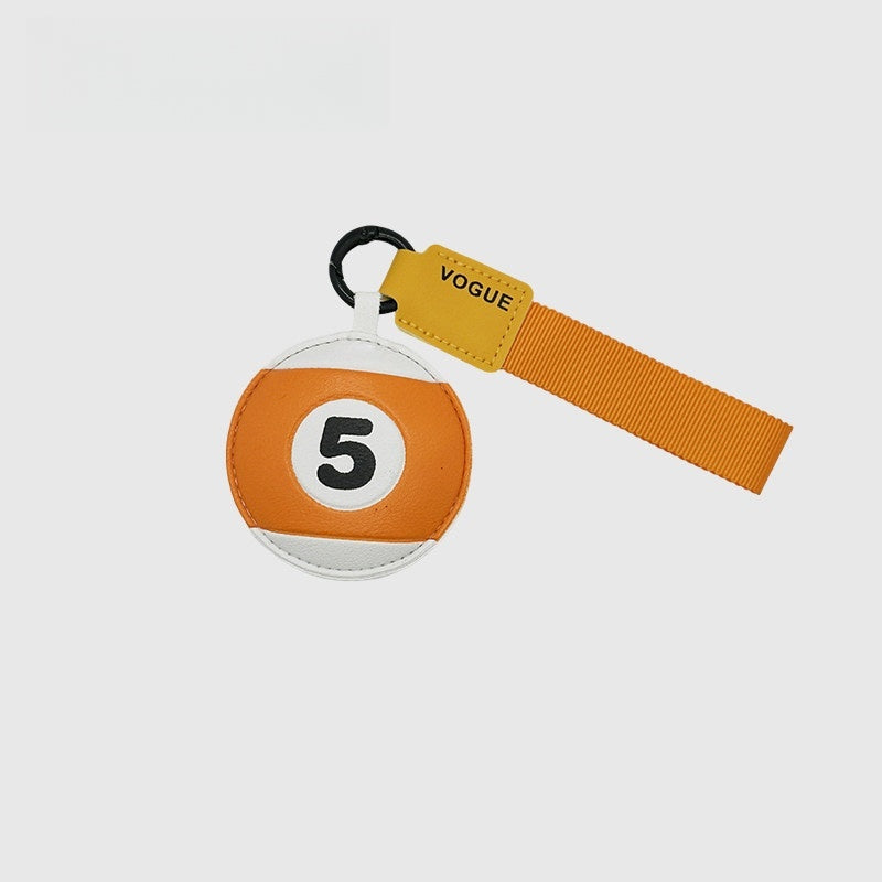 Billiards Leather Bag Charm