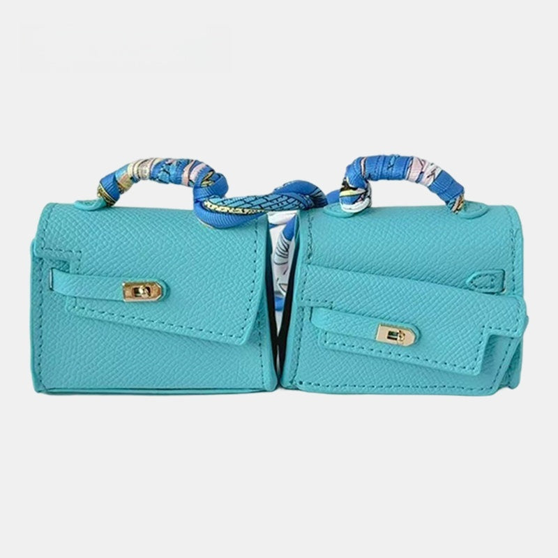 Elongated Mini Bag Leather Bag Charm