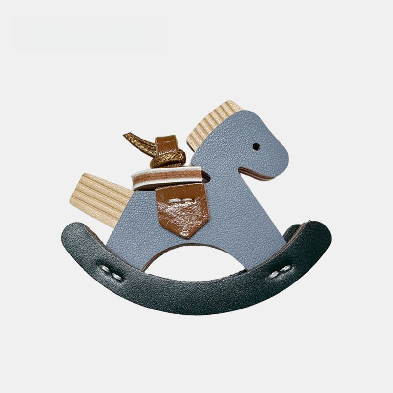 Rocking Horse Leather Bag Charm