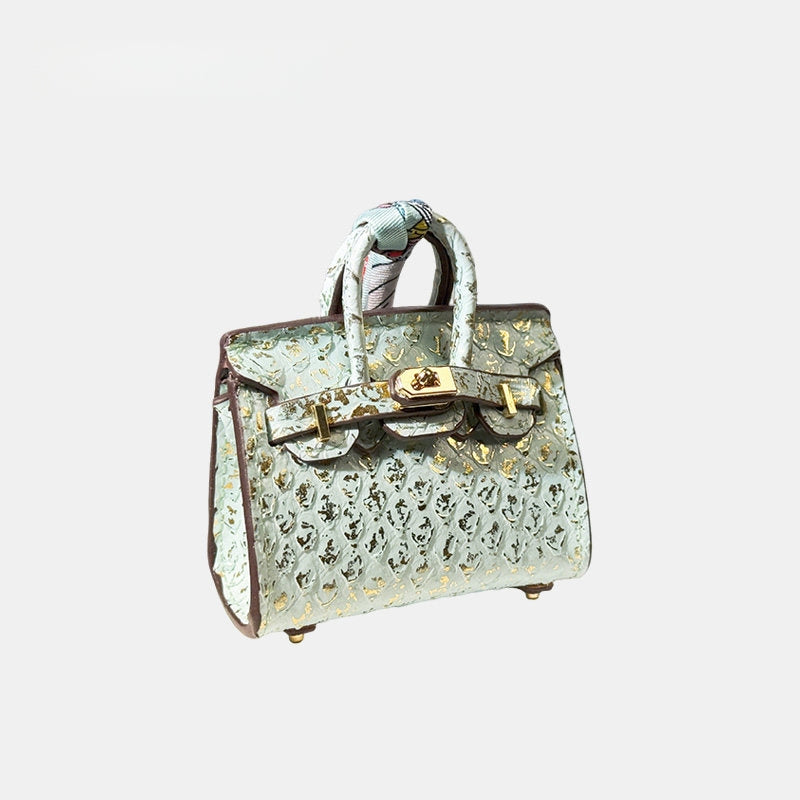 Mini Bag Crocodile Leather Bag Charm