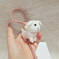 Little Rabbit Wool Felt Fluffy Bag Charm