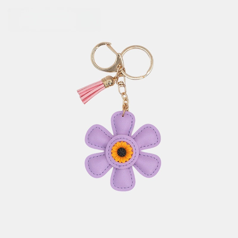 Little Flower Leather Bag Charm