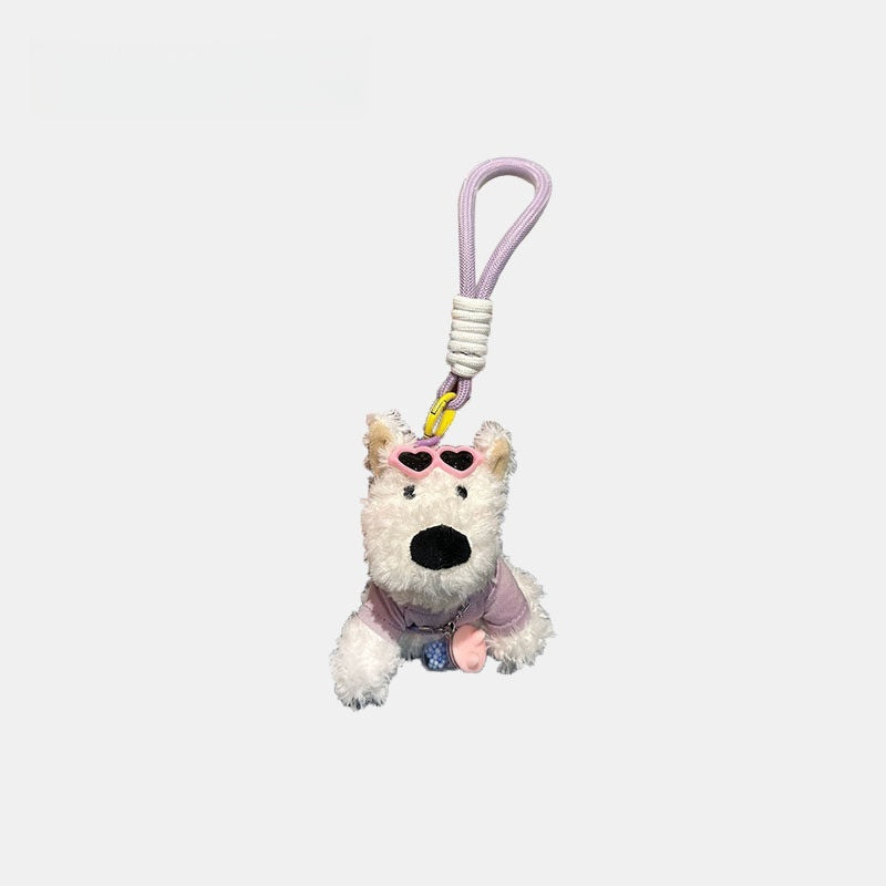West Highland Fluffy Bag Charm