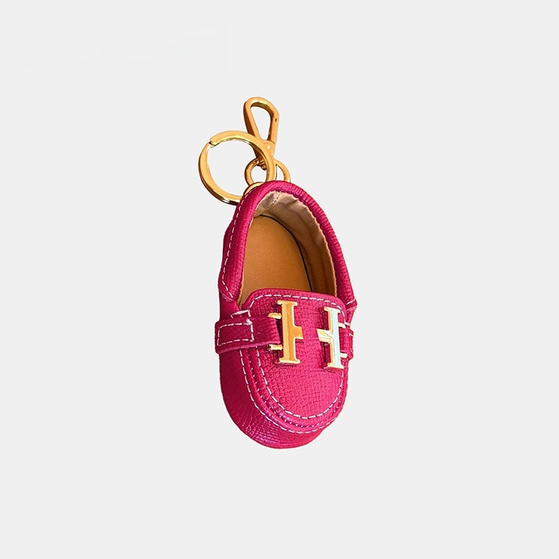 Little Shoe Keychain Leather Bag Charm