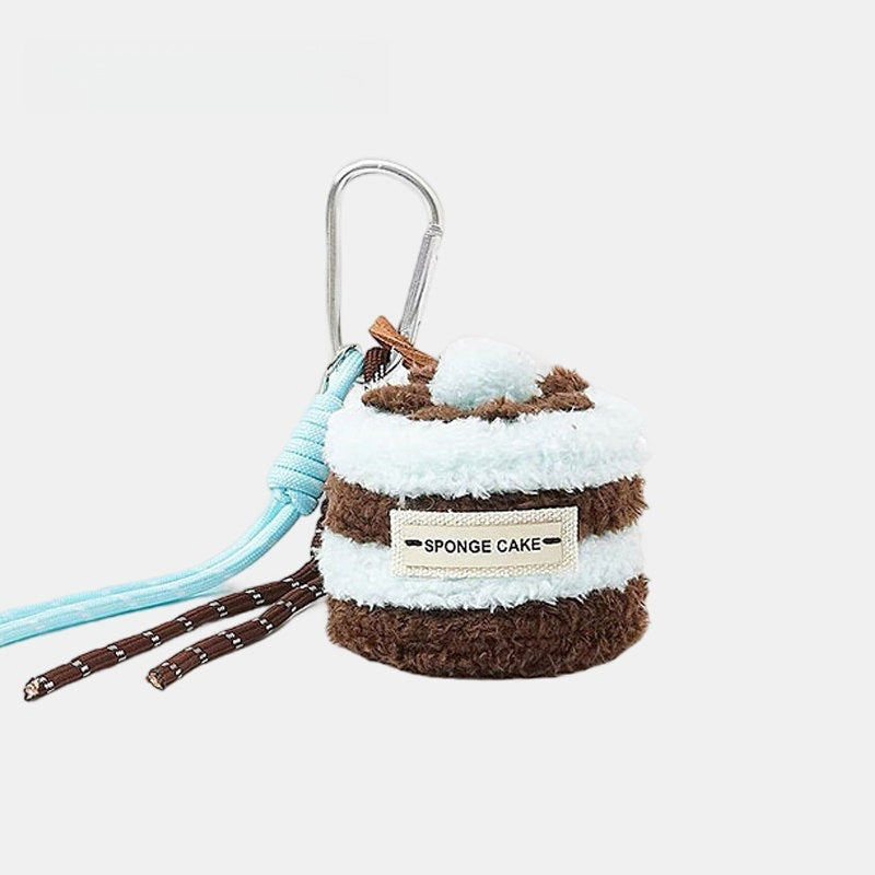 3D Plush Cake Fluffy Bag Charm