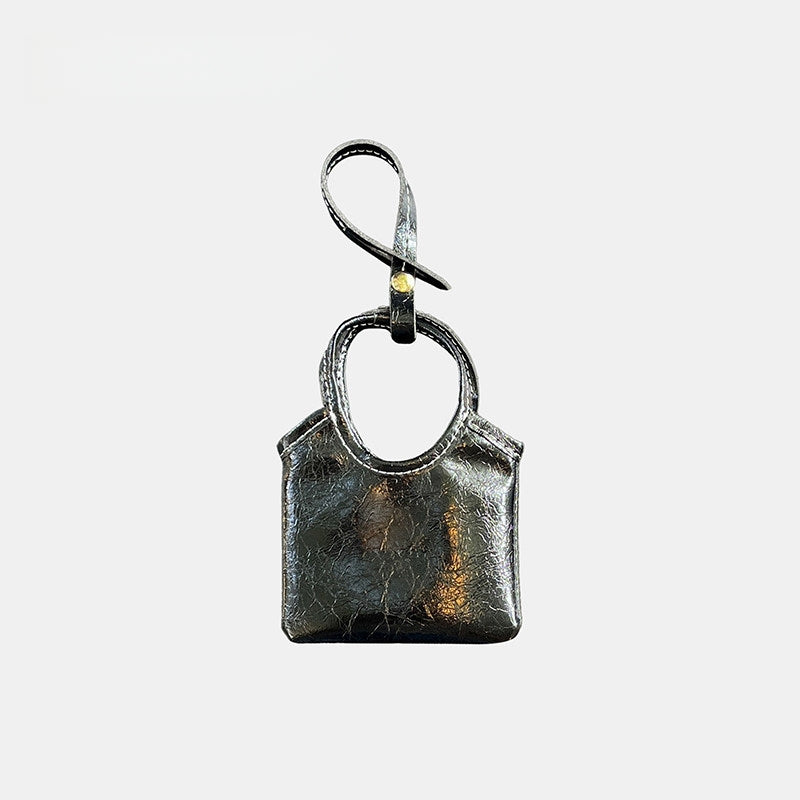 Mini Bucket Bag Leather Bag Charm