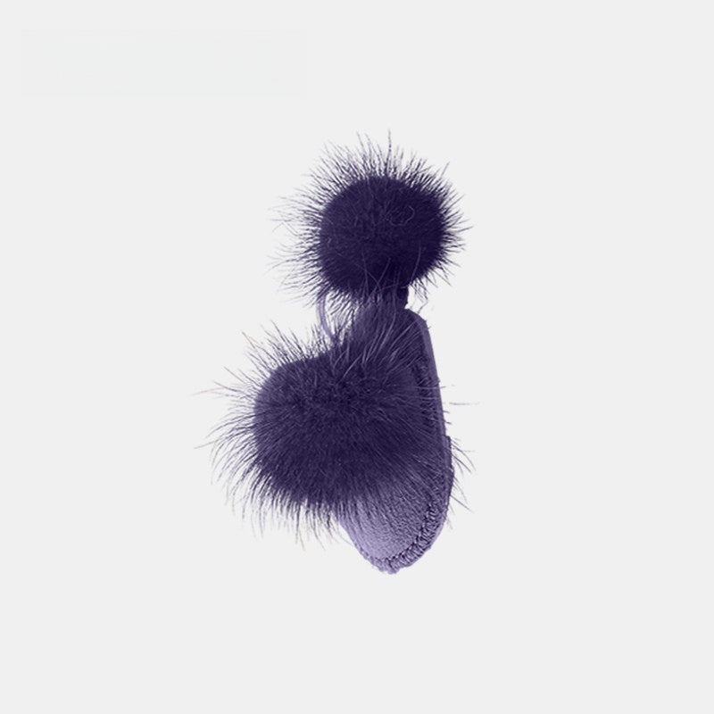 Slippers Fluffy Bag Charm