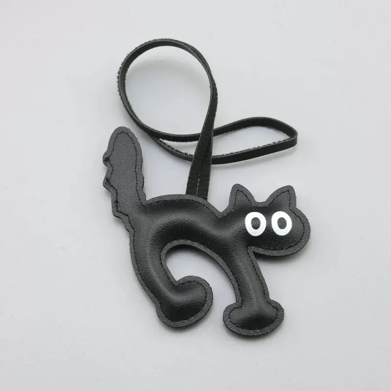 Little Cat Leather Bag Charm