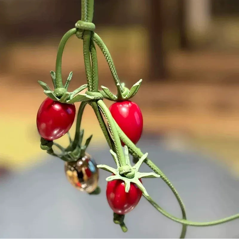 Tomato Resin Bag Charm
