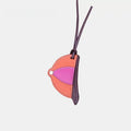 Baseball Cap Leather Bag Charm