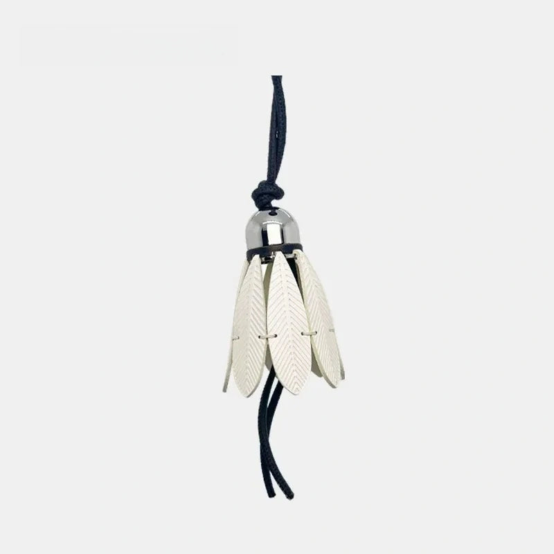 Badminton Leather Bag Charm