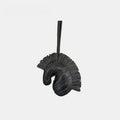 Handmade Zebra Head with Tassel Leather Bag Charm