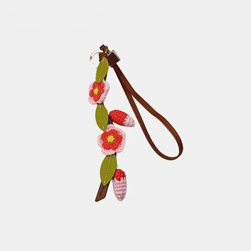 Woven Flower Mixed Bag Charm