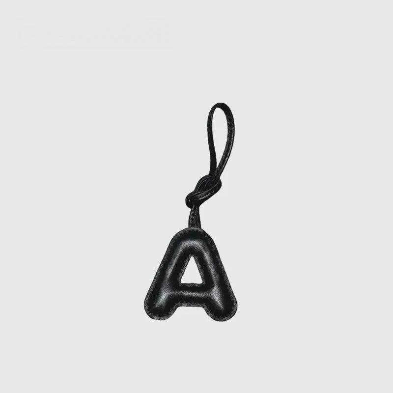 26 Letters Leather Bag Charm