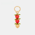 Strawberry Resin Bag Charm