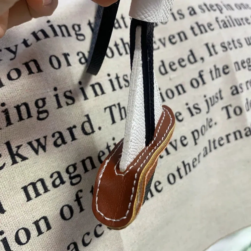 Sailboat Leather Bag Charm