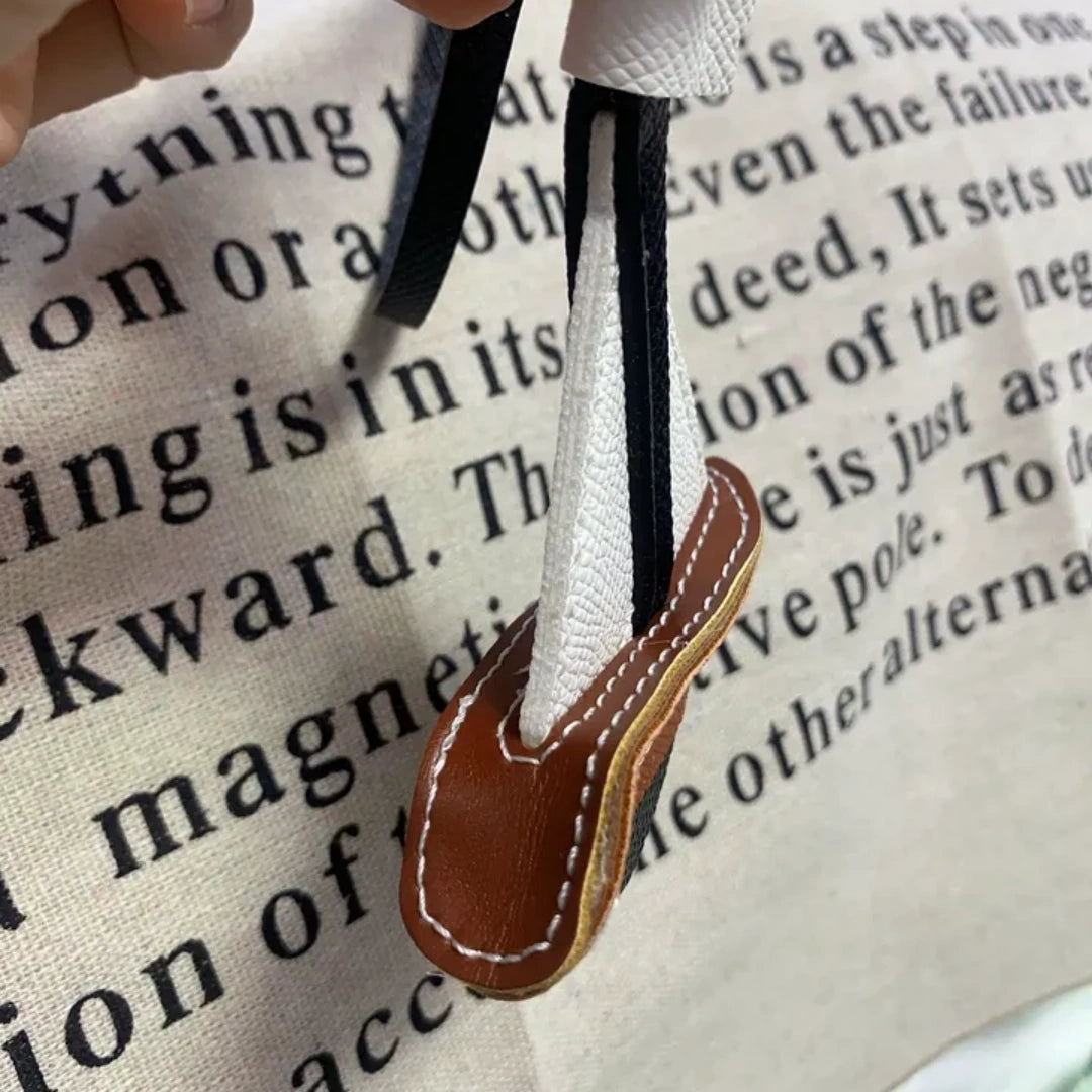 Sailboat Leather Bag Charm