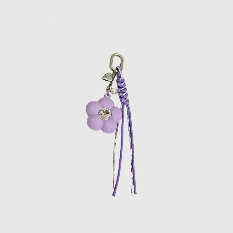 Flower Hanging Strap Knotty Bag Charm