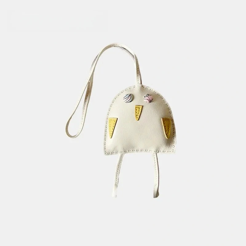 Owl Leather Bag Charm