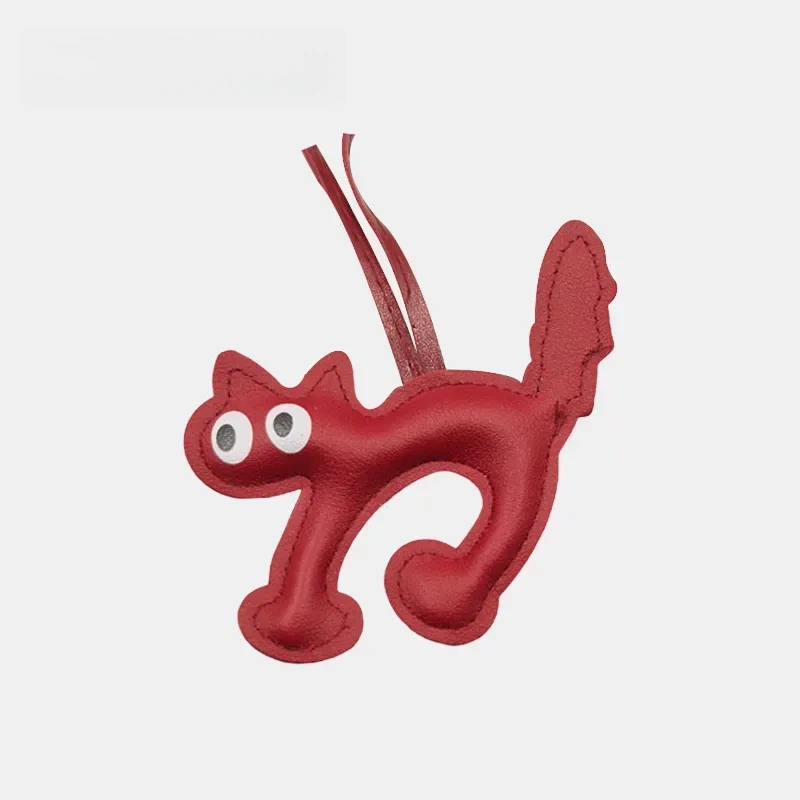 Little Cat Leather Bag Charm
