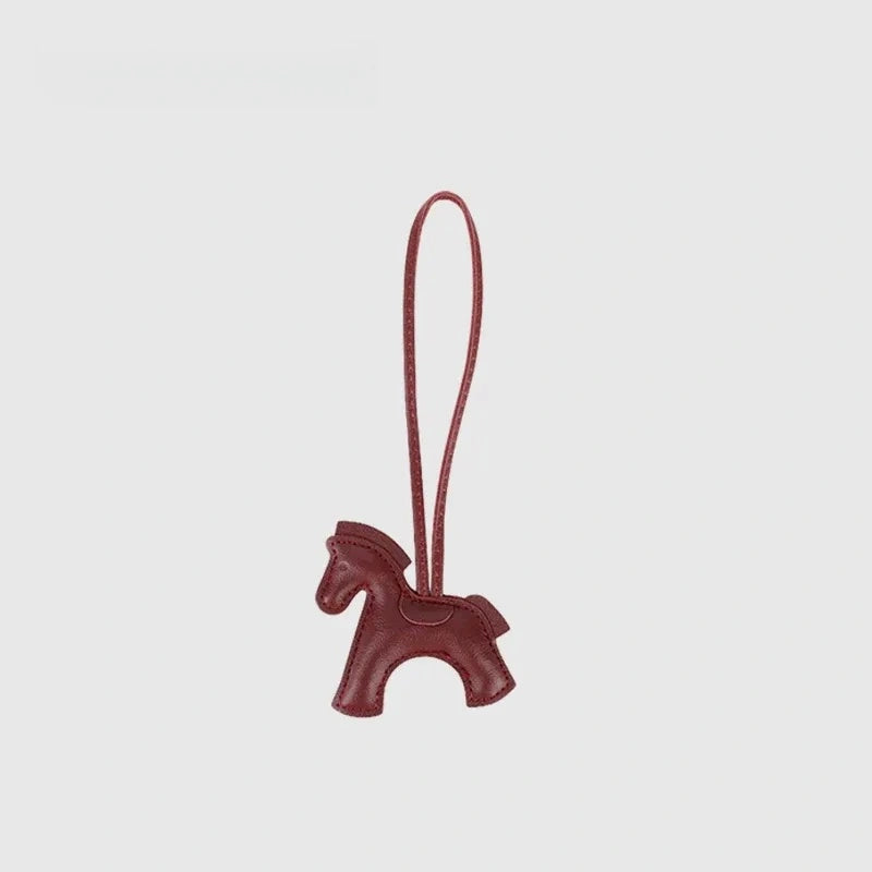 Cute Pony Leather Bag Charm