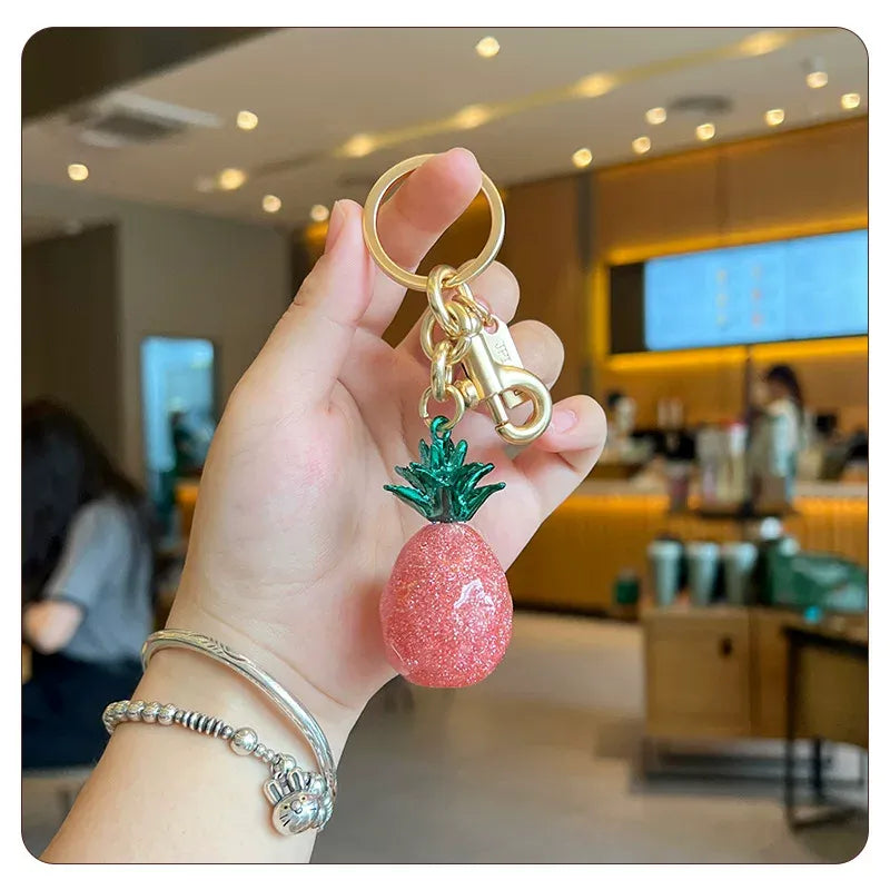 Pineapple Resin Bag Charm